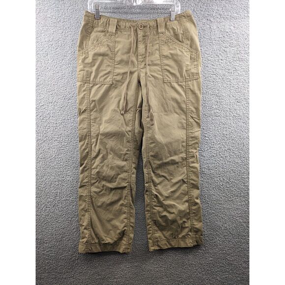 Eddie Bauer Women's 100% Cotton Tan Khaki Straight Leg Pants size 10 - Picture 1 of 13